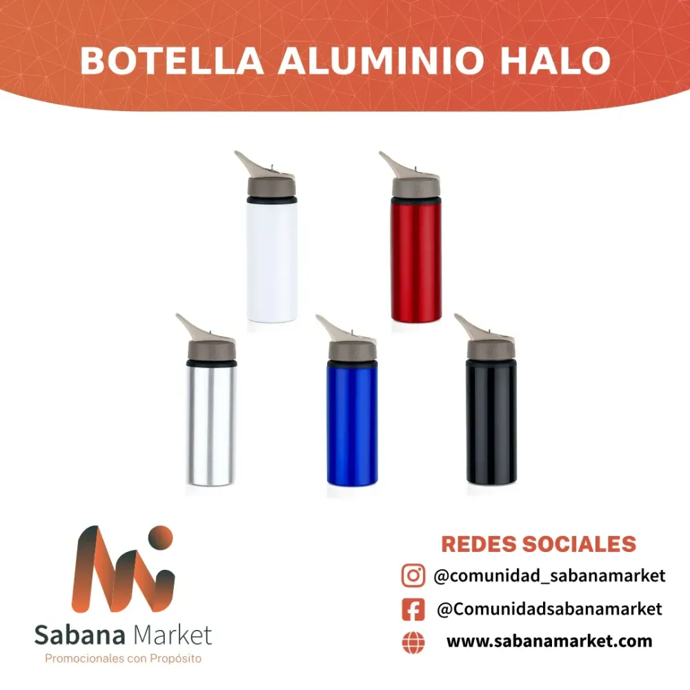 BOTELLA ALUMINIO HALO 730 ML / 25 OZ