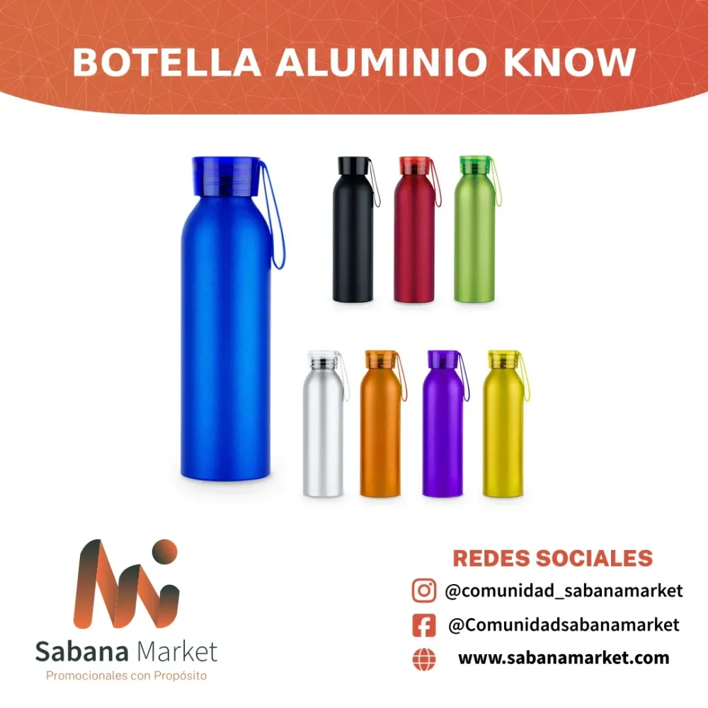 BOTELLA ALUMINIO KNOW 650 ML / 22 OZ