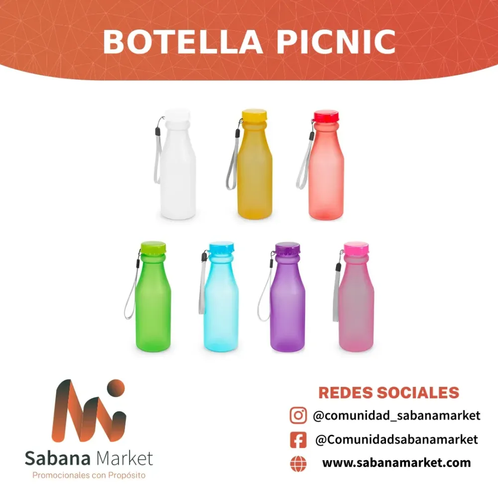 BOTELLA DEPORTIVA PICNIC 550 ML / 19 OZ