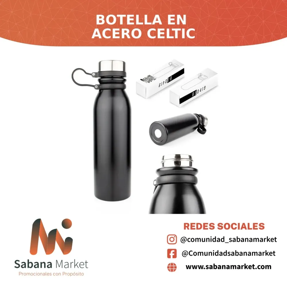 BOTELLA EN ACERO CELTIC 650 ML / 22 OZ