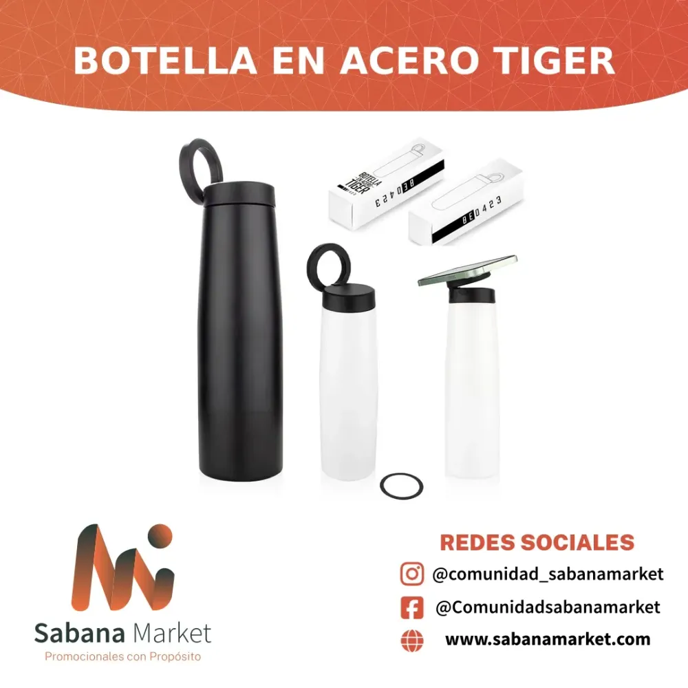 BOTELLA EN ACERO TIGER 540 ML / 18 OZ