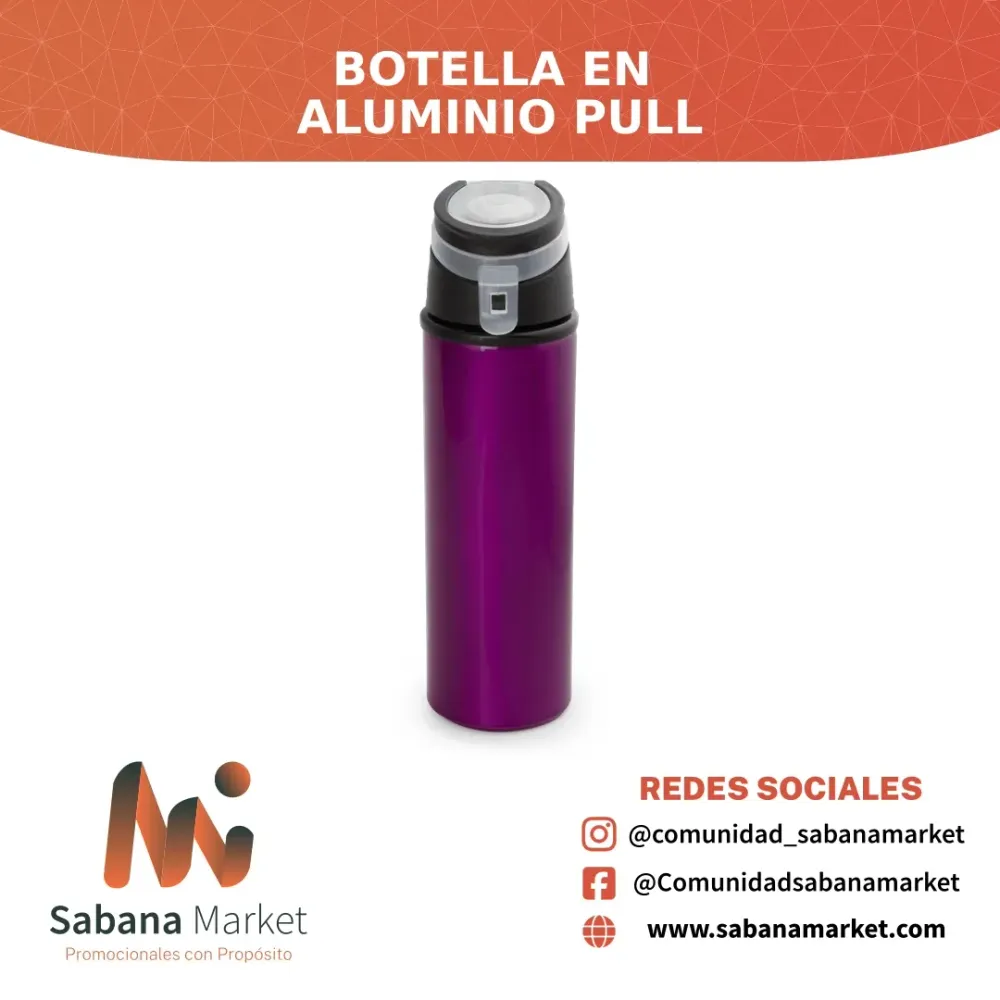 BOTELLA EN ALUMINIO PULL 650 ML / 22 OZ