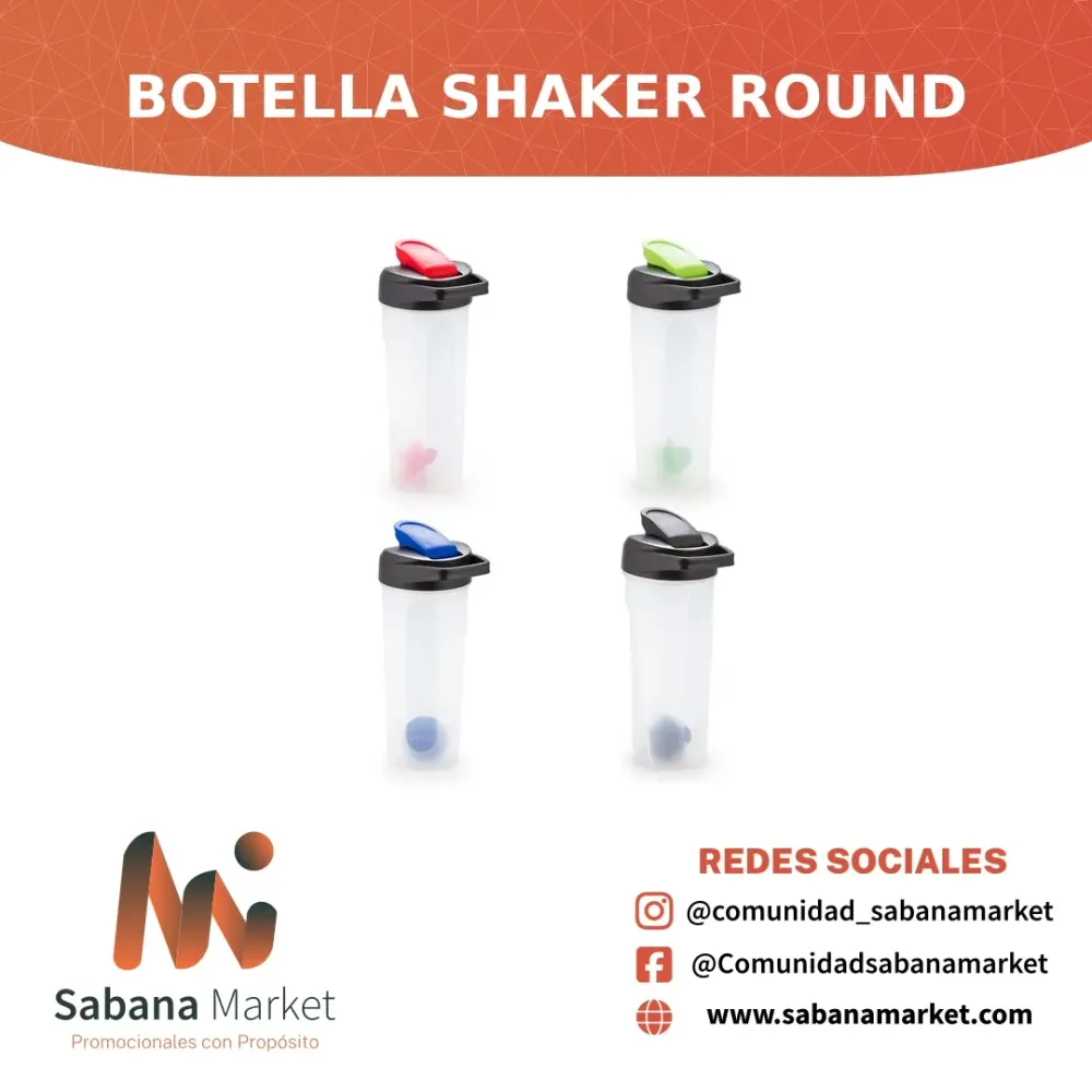 BOTELLA SHAKER ROUND 600 ML / 20 OZ
