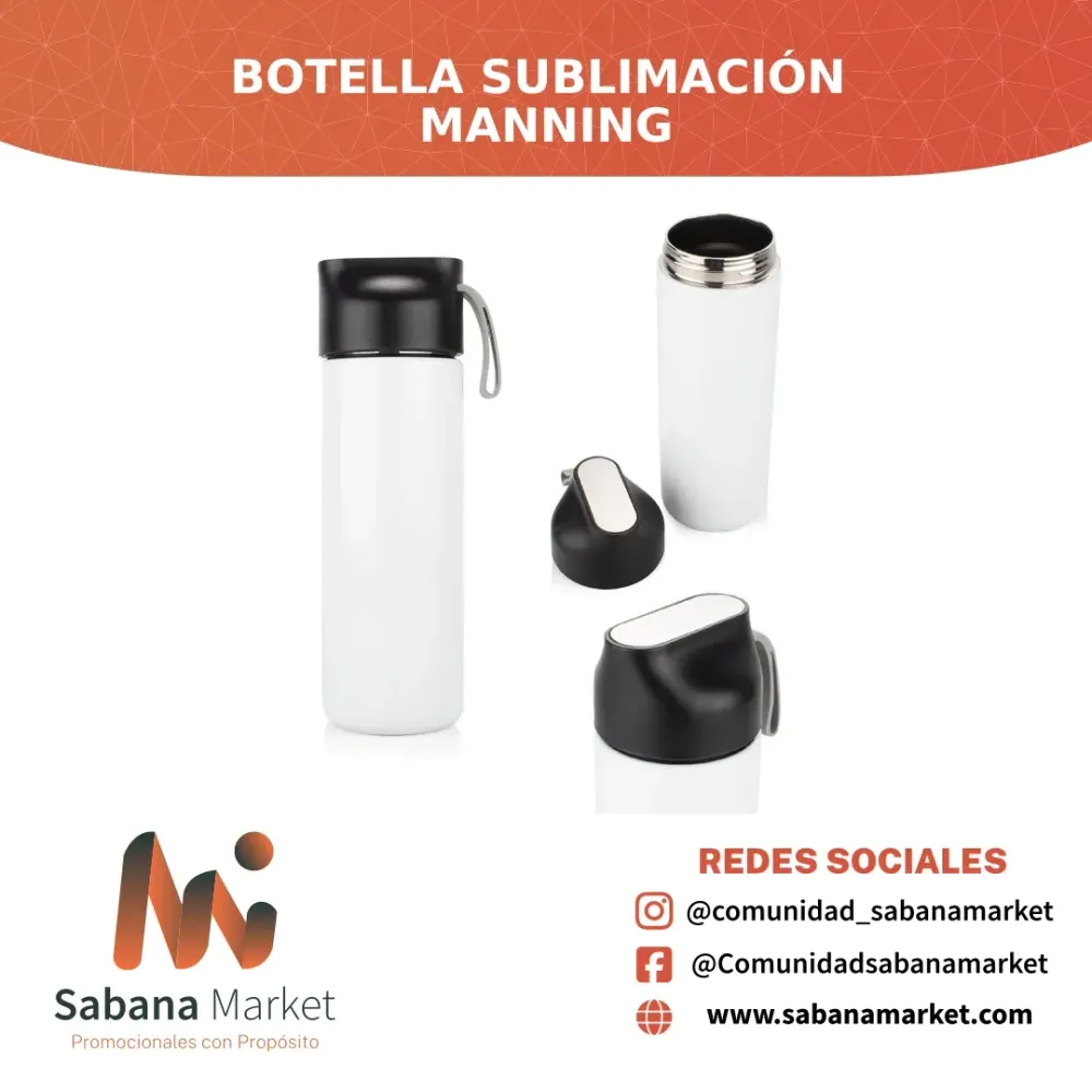 BOTELLA SUBLIMACIÓN MANNING 600 ML / 20 OZ