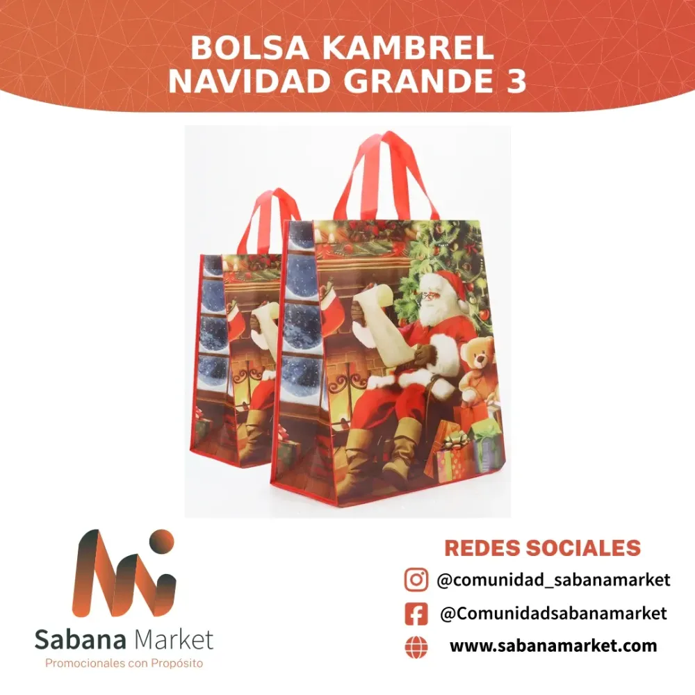 Bolsa Kambrel Navidad Grande 3