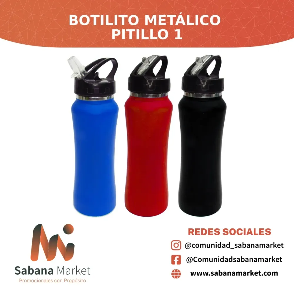 Botilito Metálico Pitillo 1