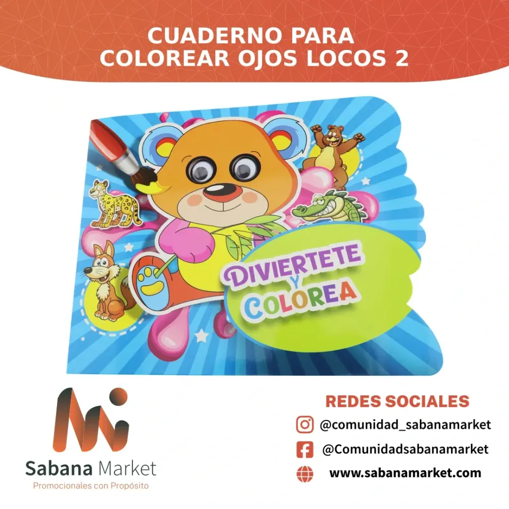 Cuaderno para Colorear Ojos Locos 2