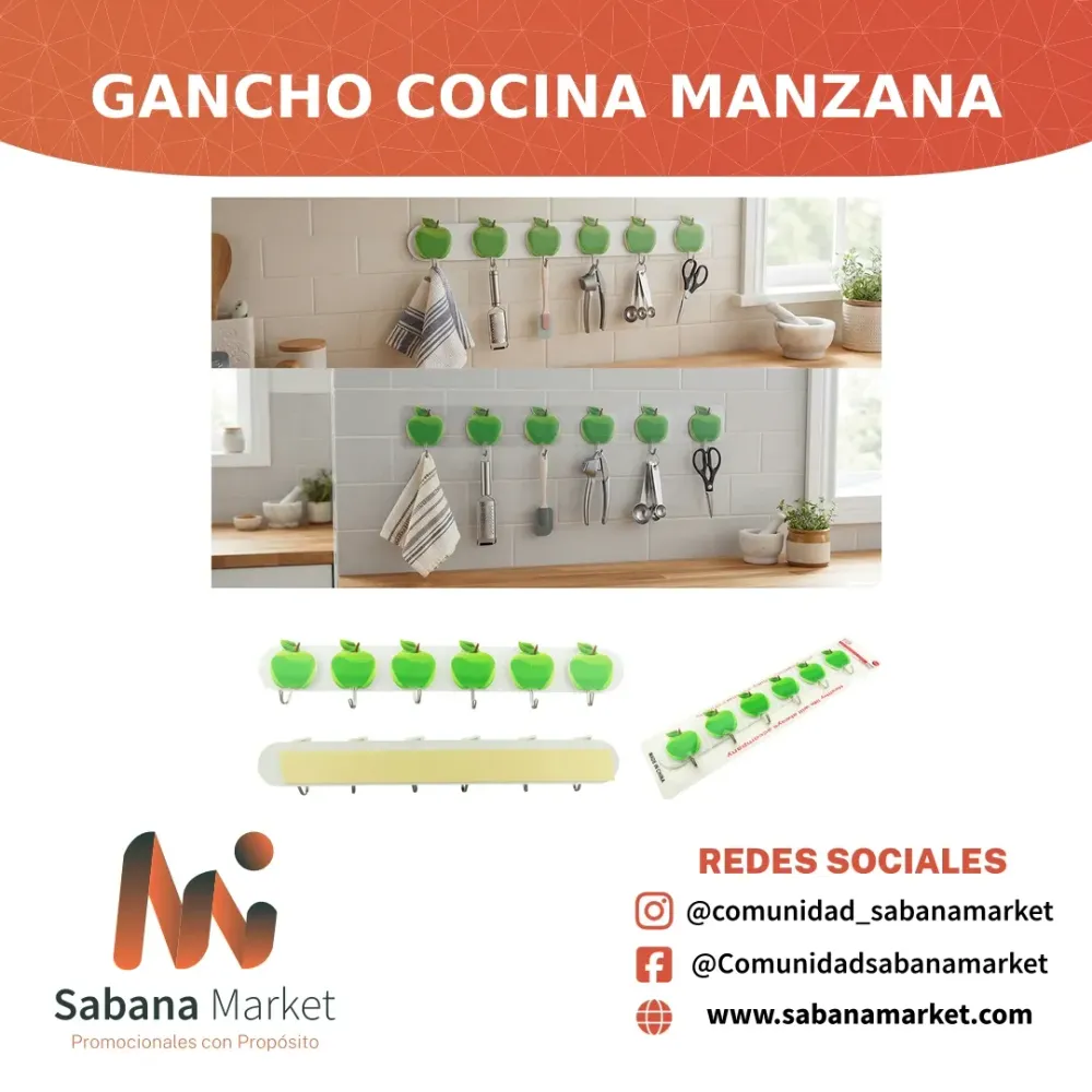 Gancho Cocina Manzana