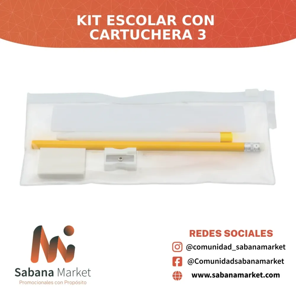 Kit Escolar con Cartuchera 3