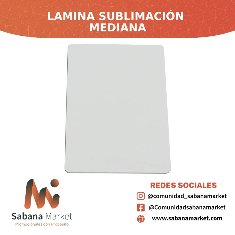 Lamina Sublimación Mediana