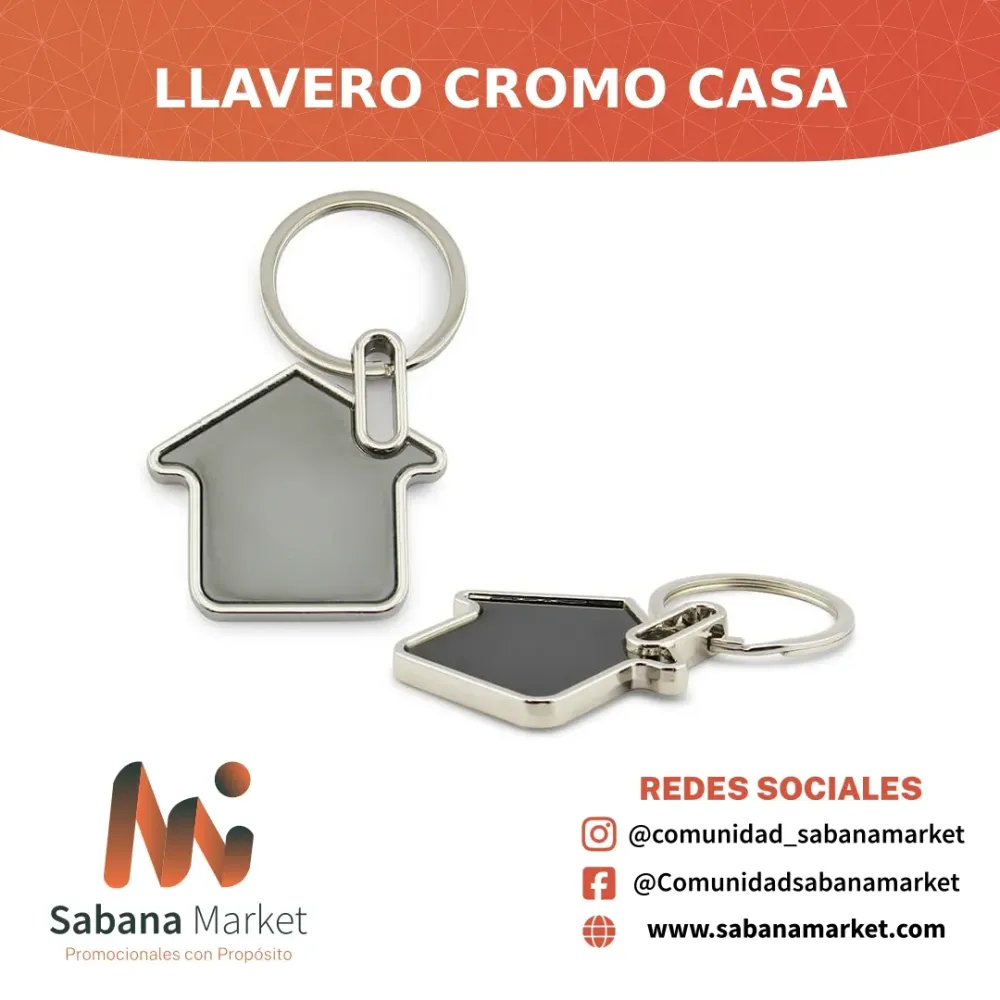 Llavero Cromo Casa