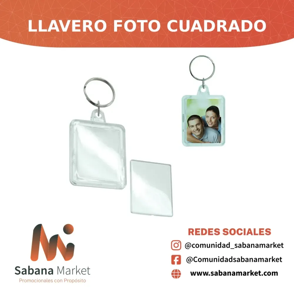 Llavero Foto Cuadrado