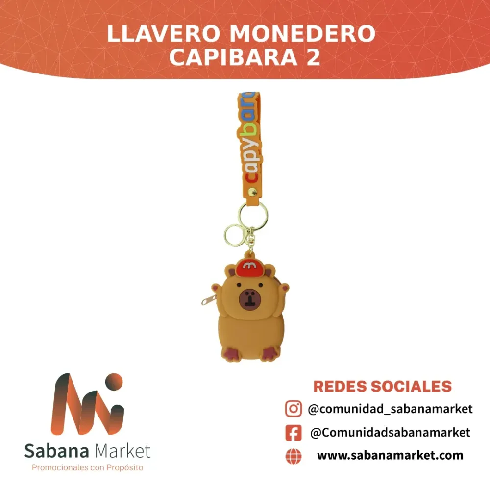 Llavero Monedero Capibara 2