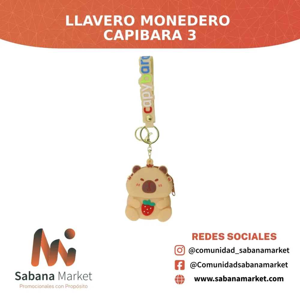 Llavero Monedero Capibara 3