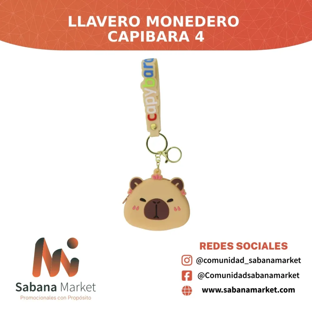Llavero Monedero Capibara 4