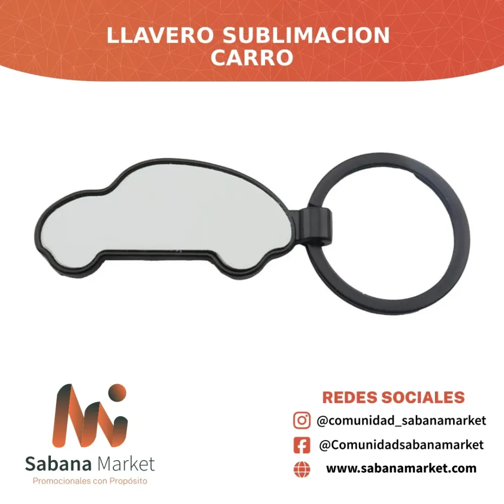 Llavero Sublimacion Carro