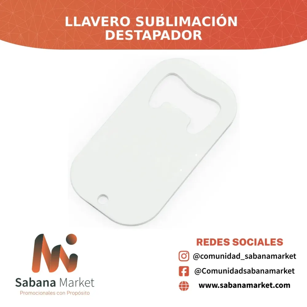 Llavero Sublimación Destapador