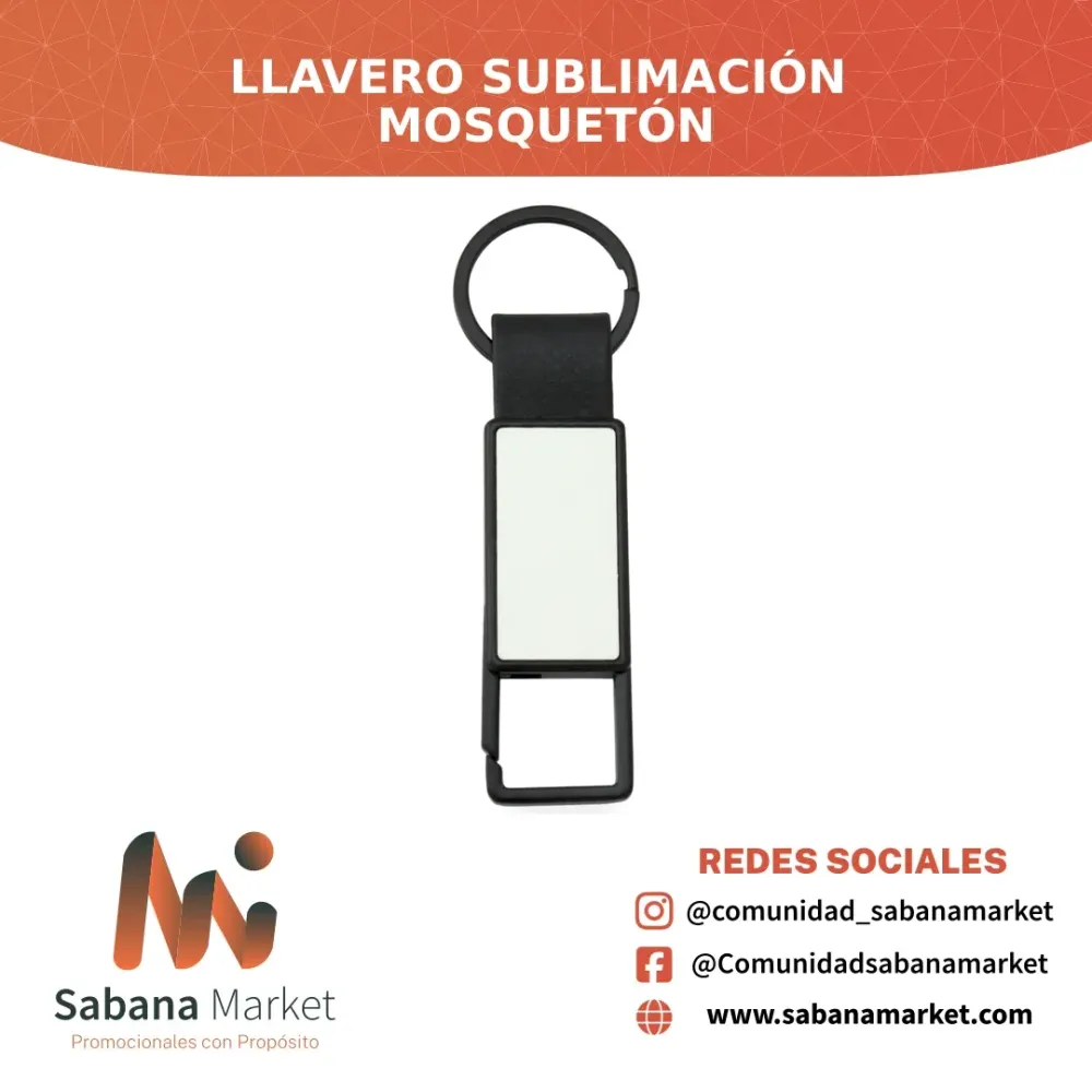 Llavero Sublimación Mosquetón