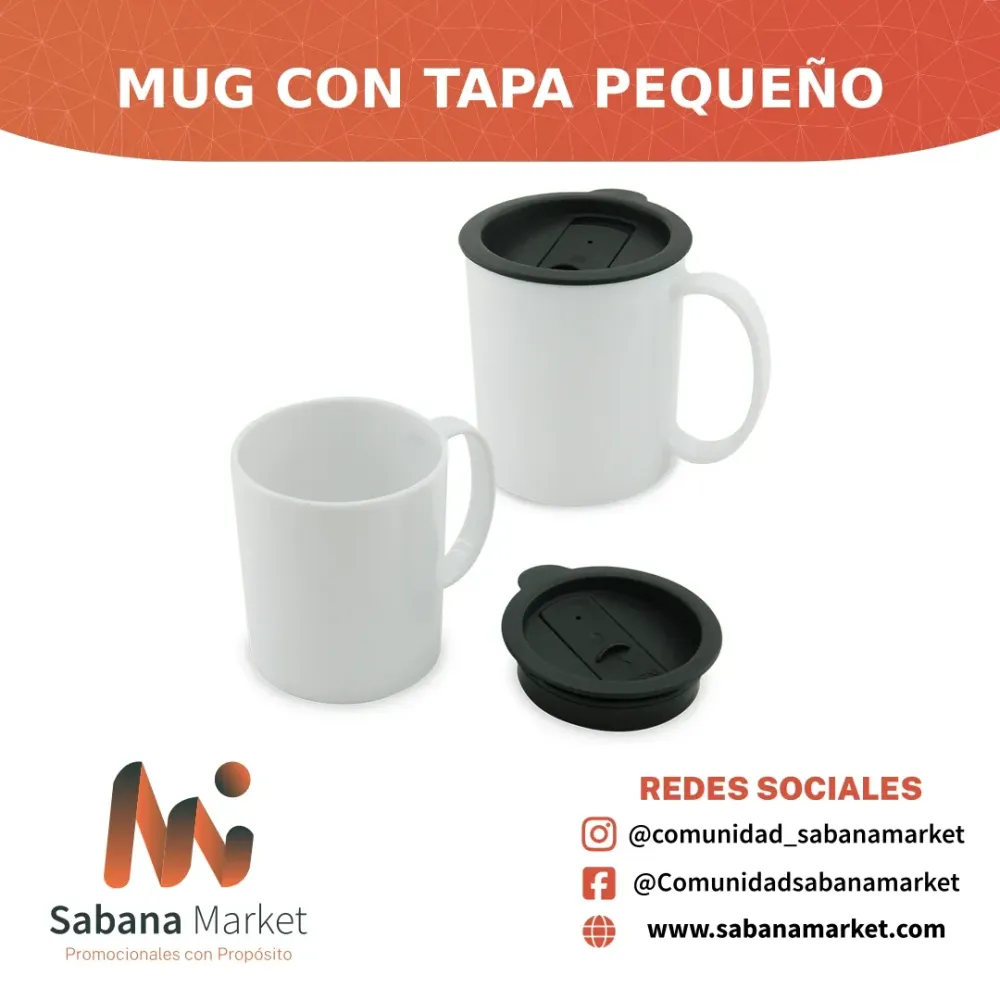 Mug con Tapa Pequeño