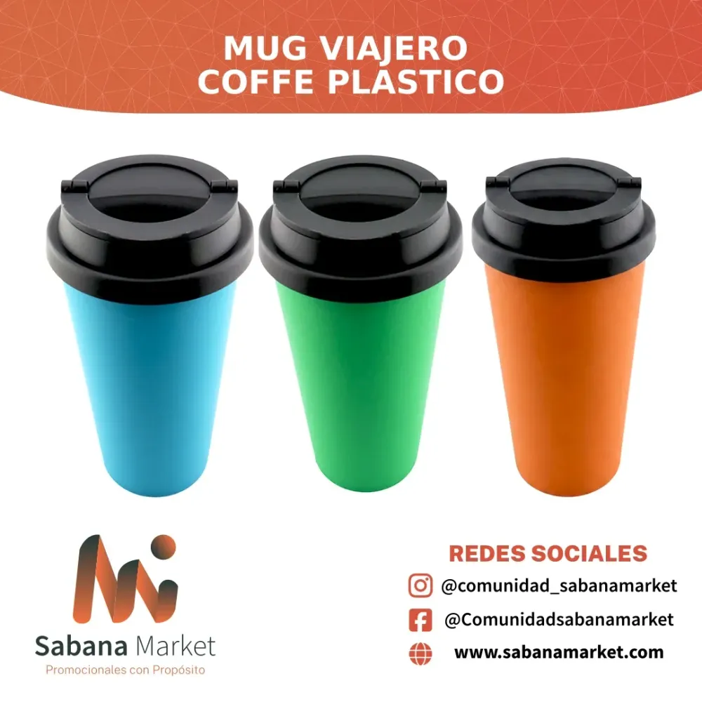 Mug Viajero Coffe Plastico