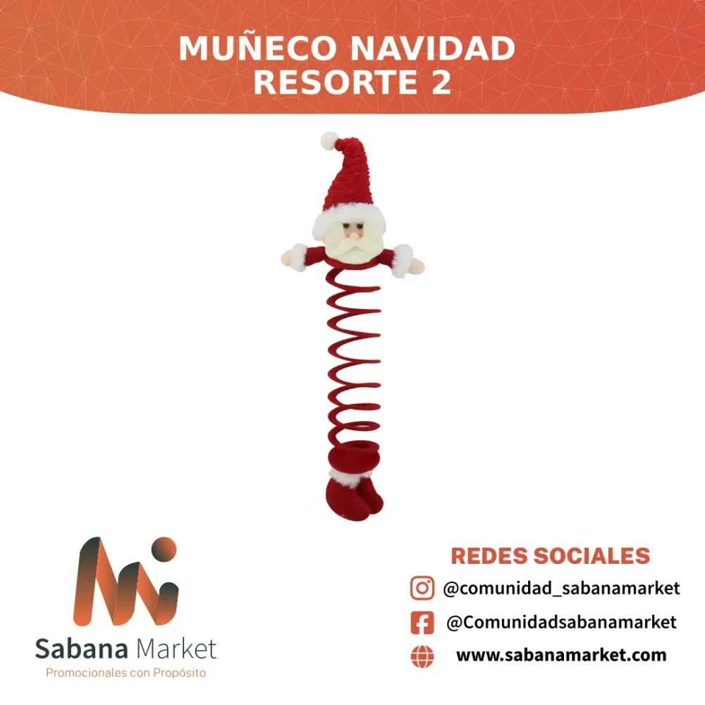 Muñeco Navidad Resorte 2