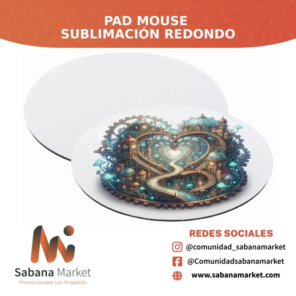 Pad Mouse Sublimación Redondo