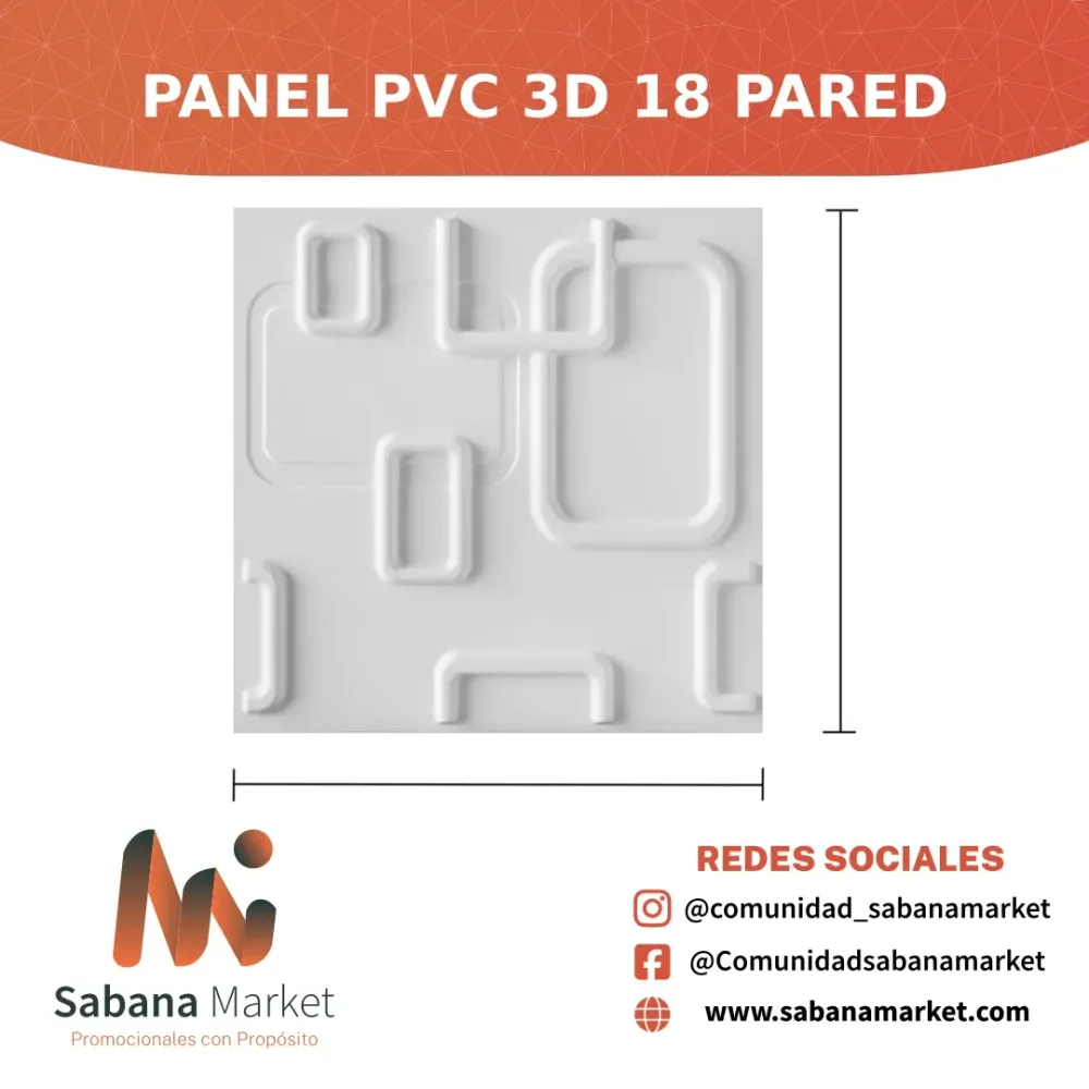 Panel PVC 3D 18 Pared
