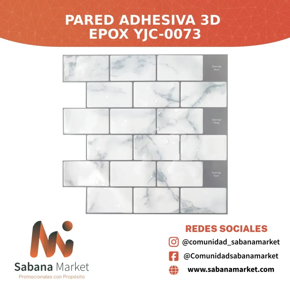 Pared Adhesiva 3D Epox Yjc-0073