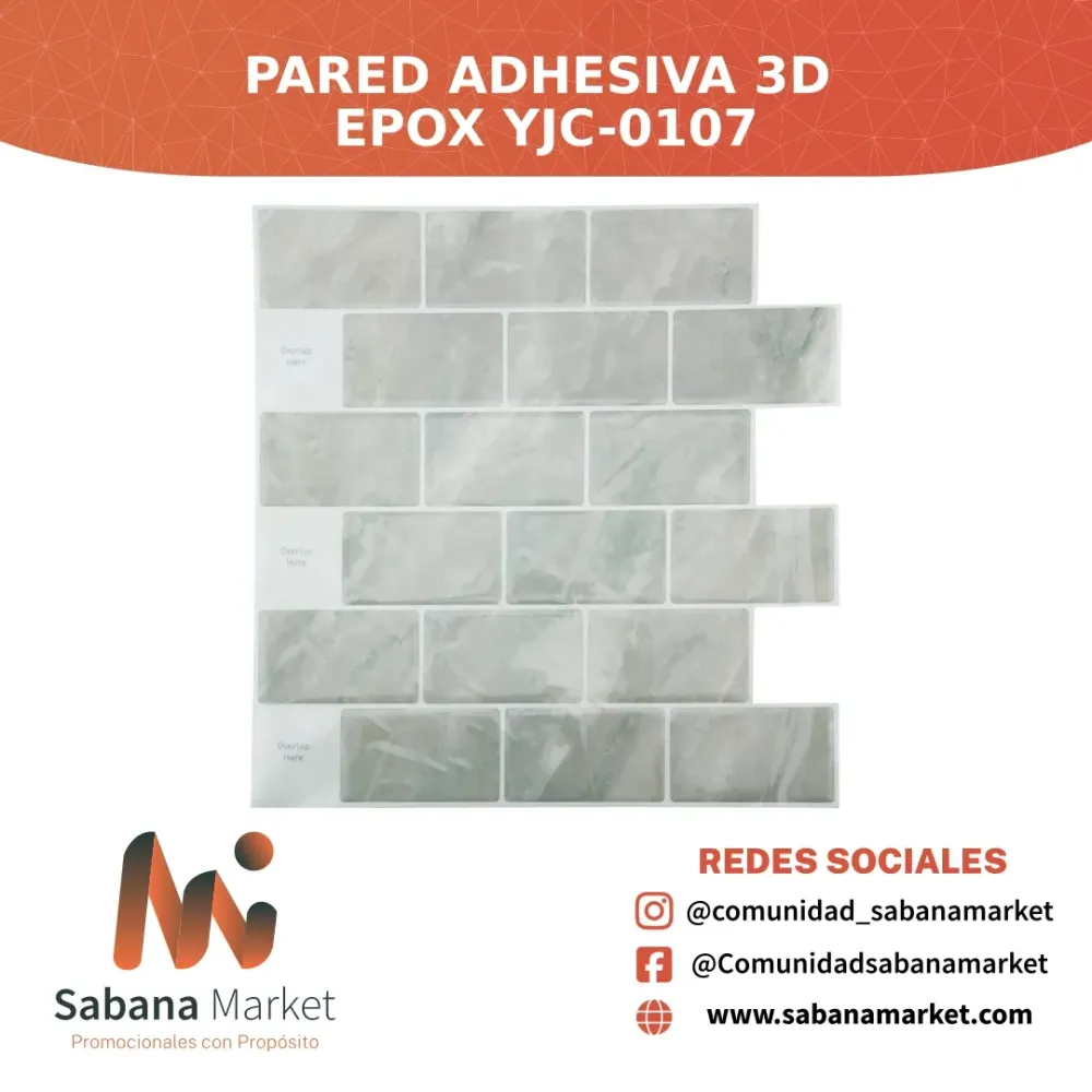 Pared Adhesiva 3D Epox Yjc-0107