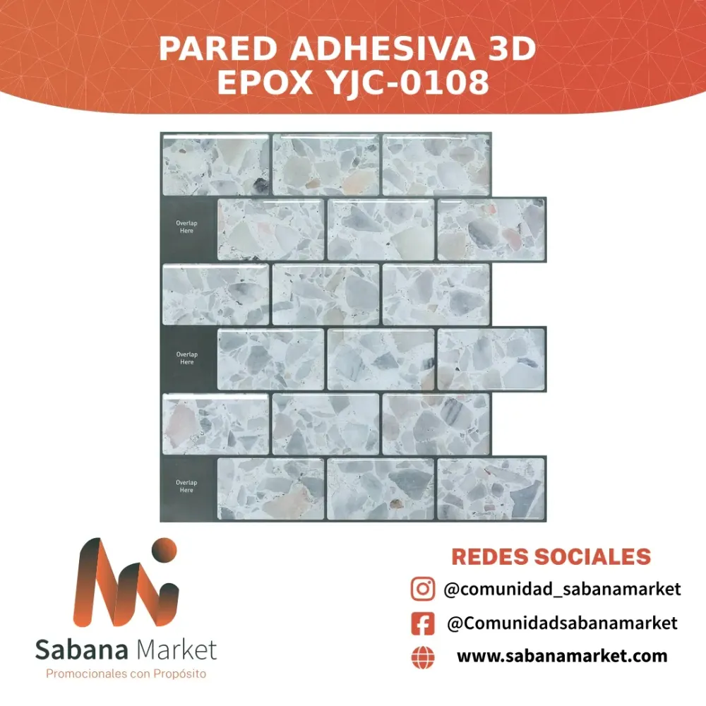 Pared Adhesiva 3D Epox Yjc-0108