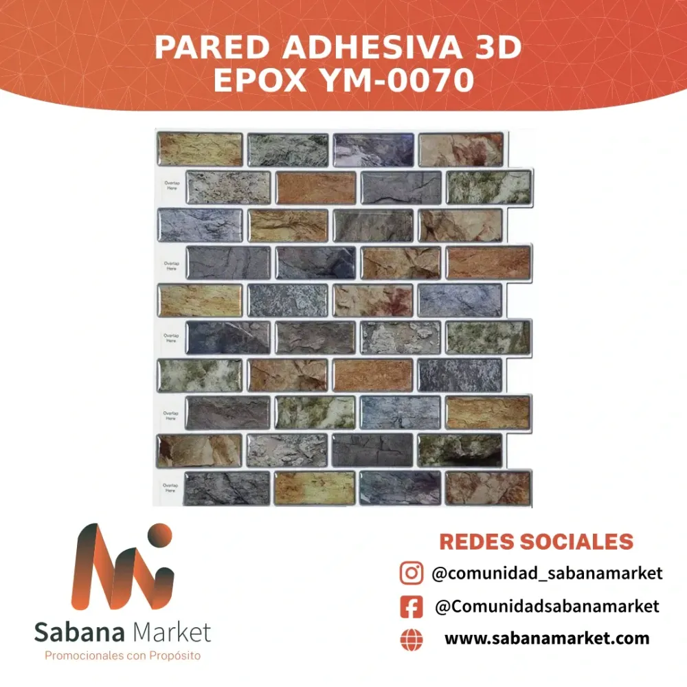 Pared Adhesiva 3D Epox Ym-0070