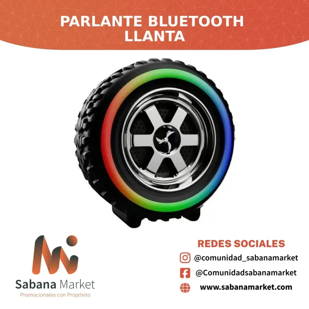 Parlante Bluetooth Llanta