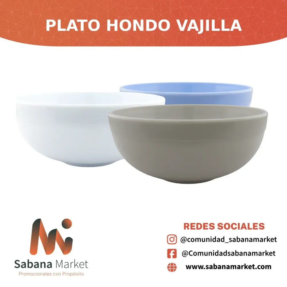 Plato Hondo Vajilla