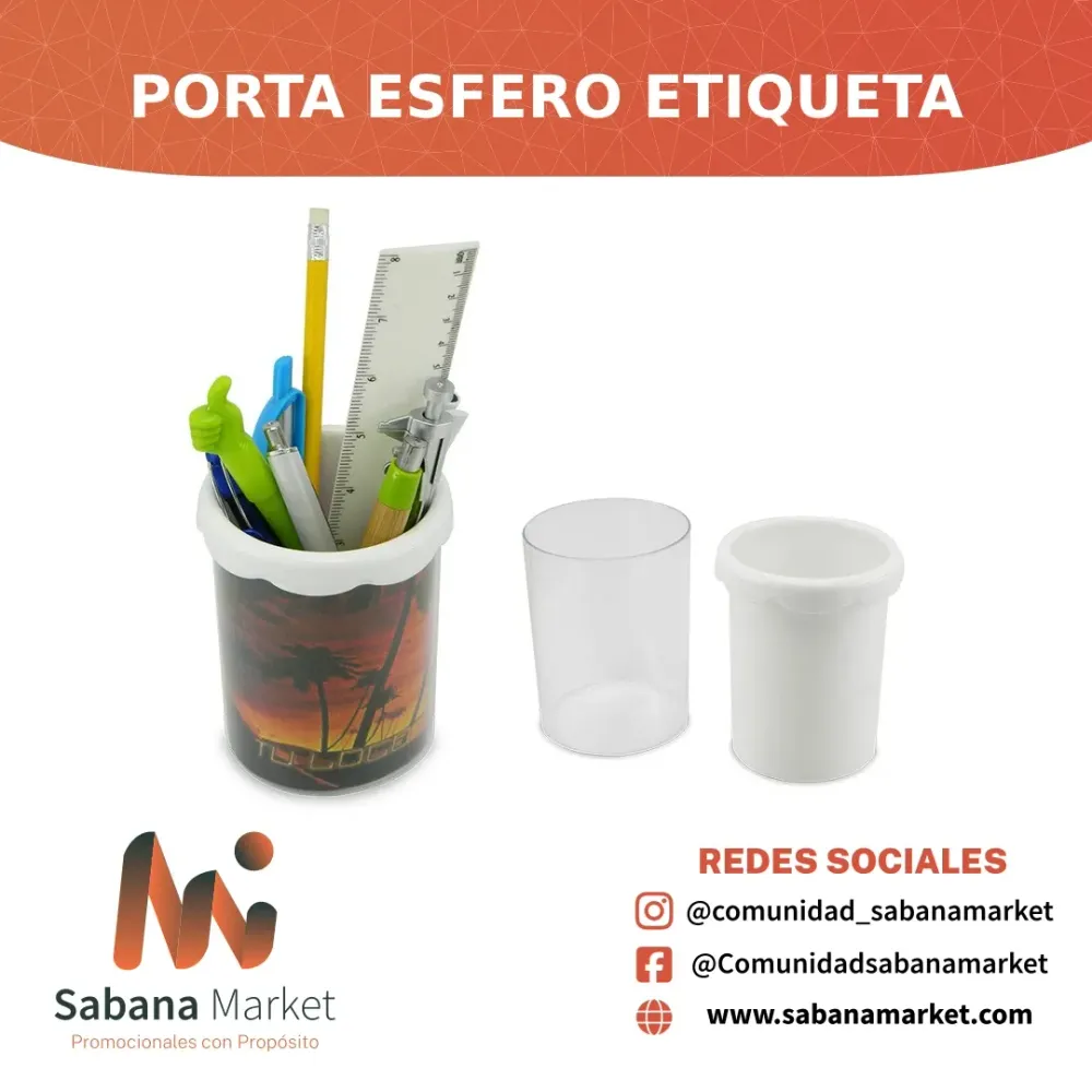 Porta Esfero Etiqueta