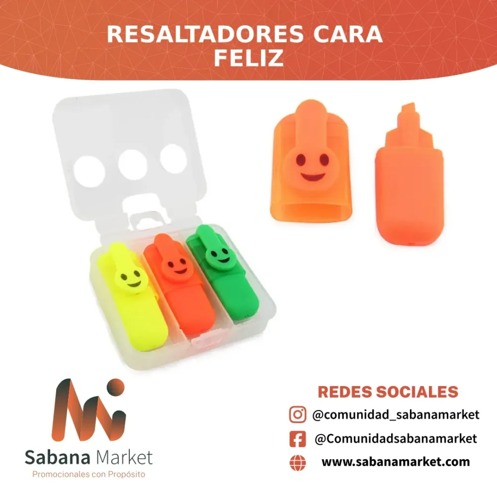 Resaltadores Cara Feliz
