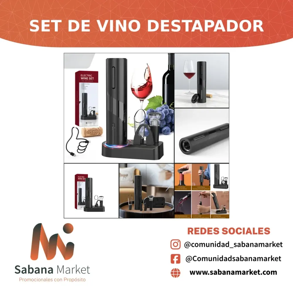 Set de Vino Destapador