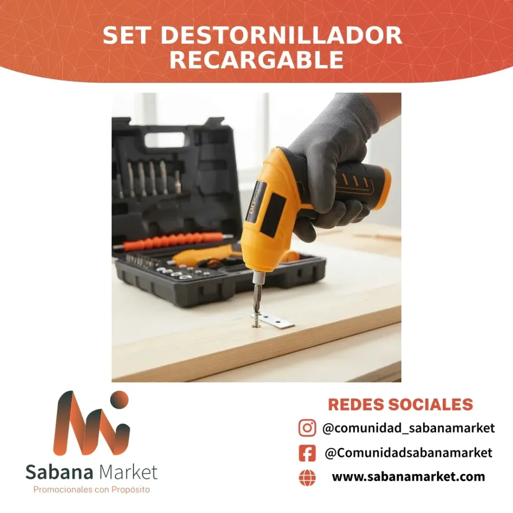 Set Destornillador Recargable