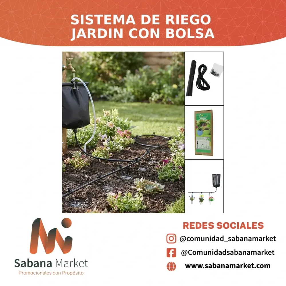 Sistema de Riego Jardin con Bolsa