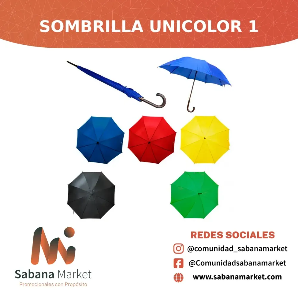 Sombrilla Unicolor 1