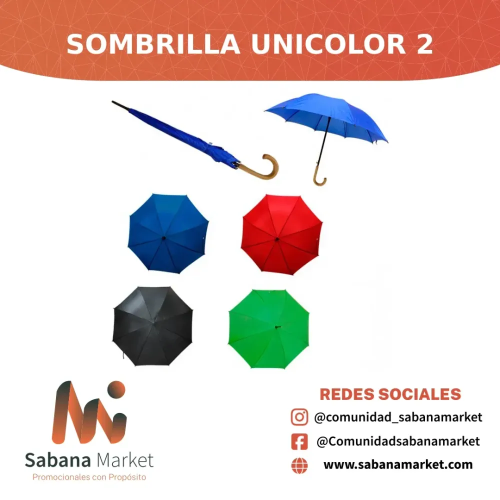 Sombrilla Unicolor 2