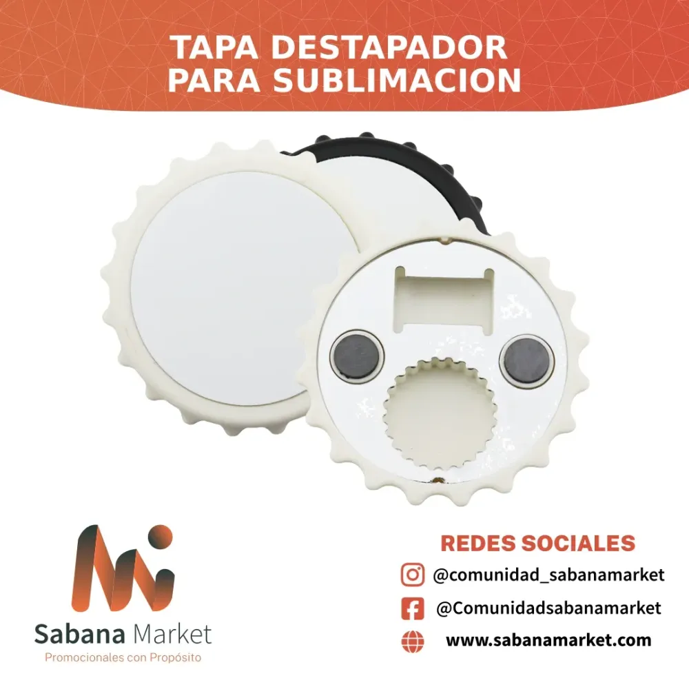 Tapa Destapador para Sublimacion