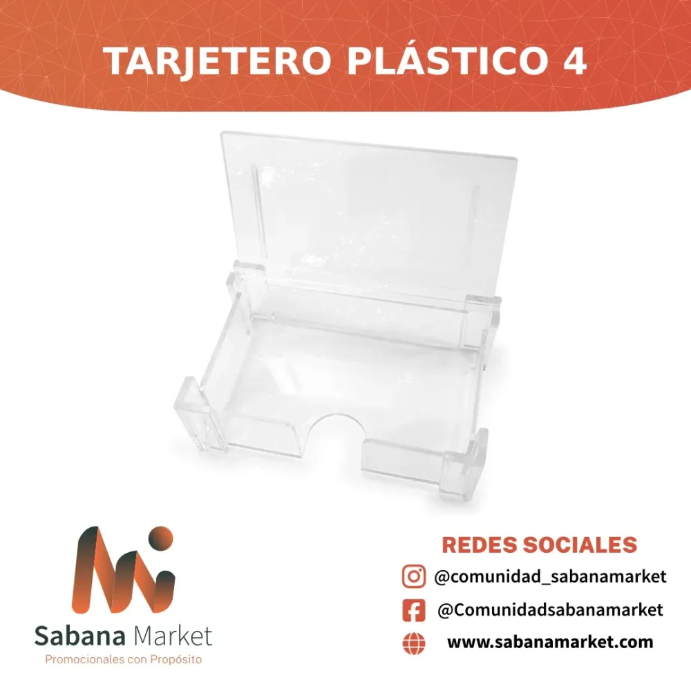 Tarjetero Plástico 4
