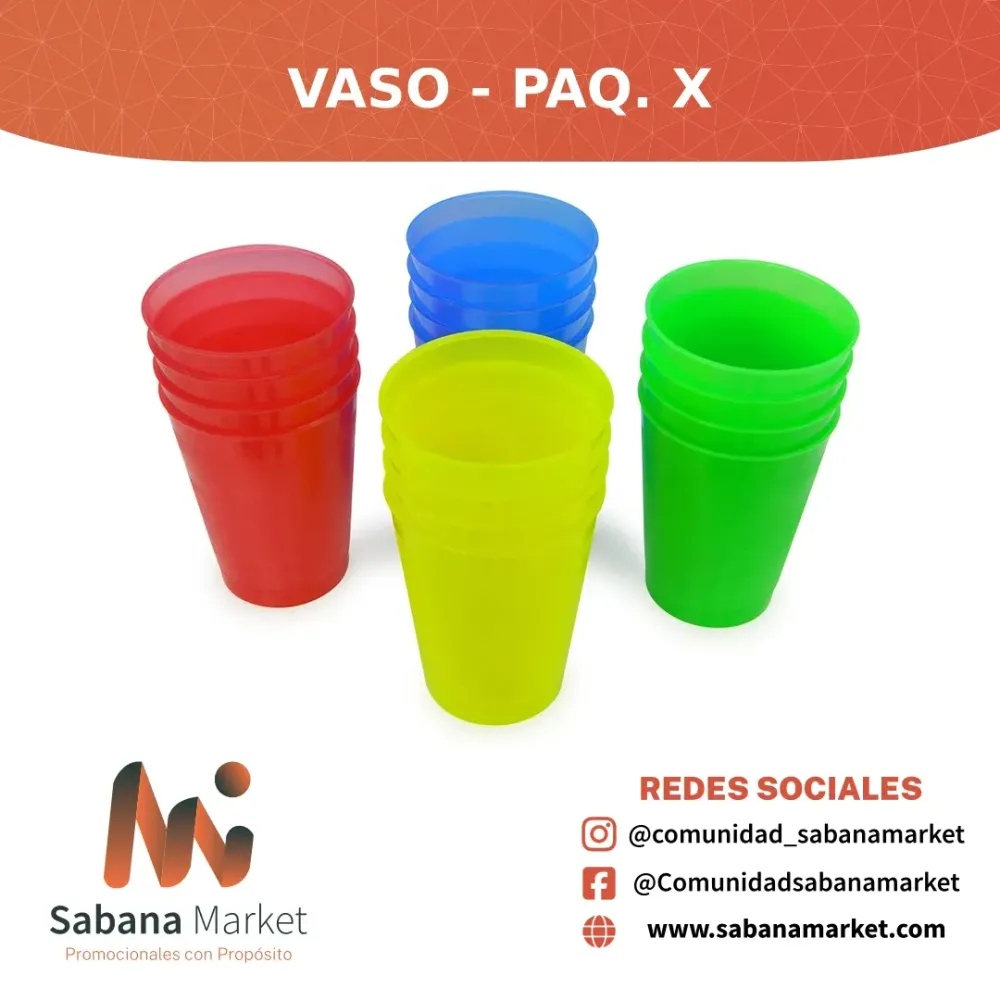 Vaso - Paq. x