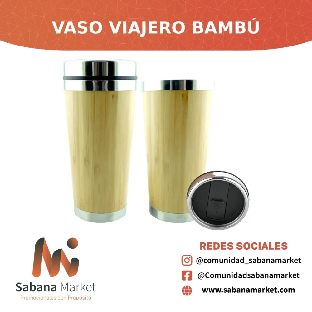 Vaso Viajero Bambú