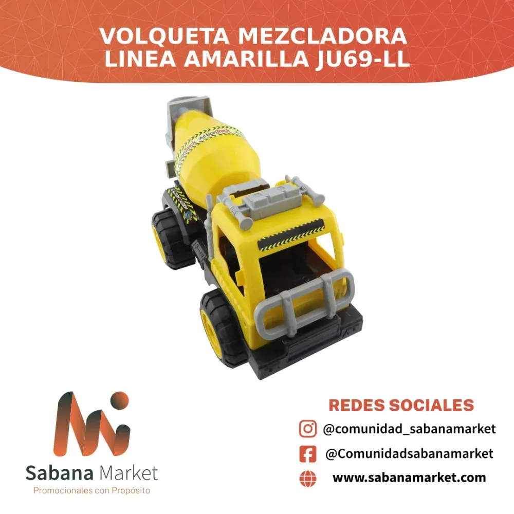 Volqueta Mezcladora Linea Amarilla JU69-Ll