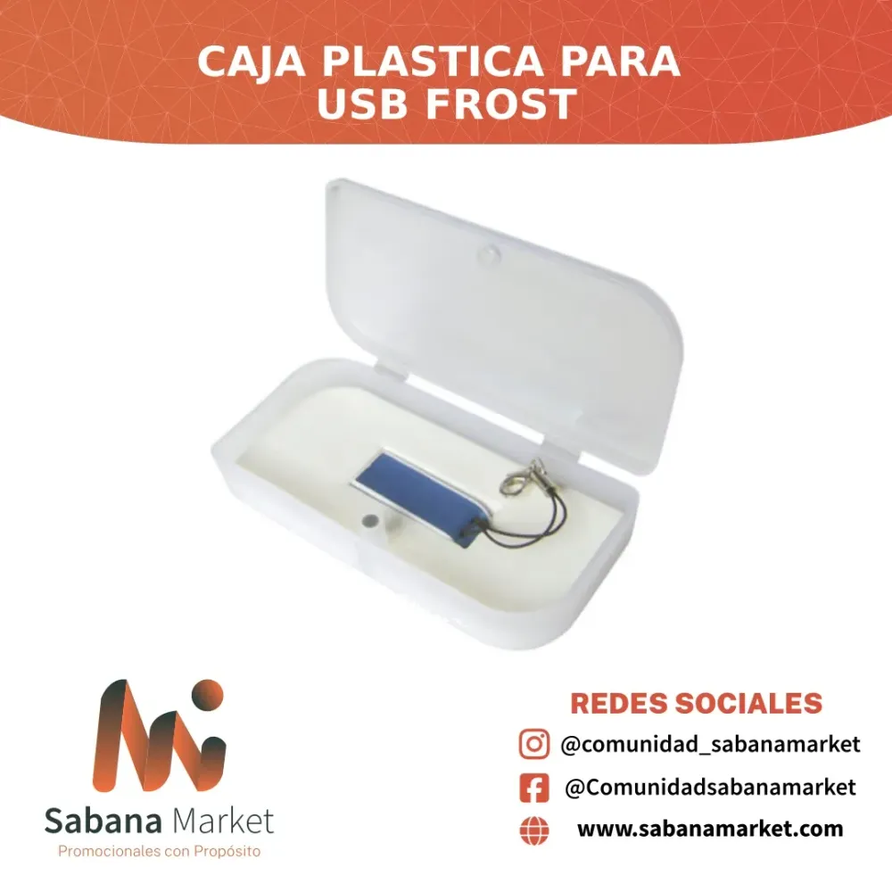 Caja Plastica para USB Frost