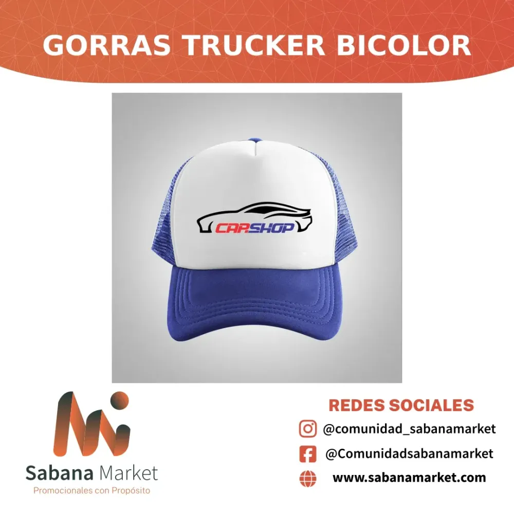 Gorras Trucker Bicolor