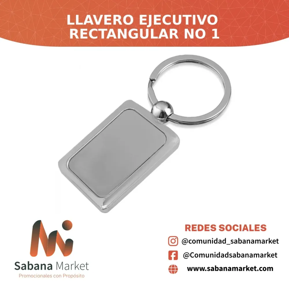 Llavero Ejecutivo Rectangular No 1