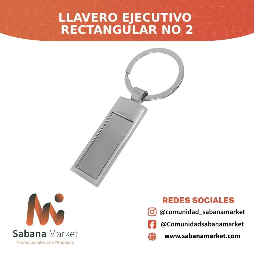 Llavero Ejecutivo Rectangular No 2