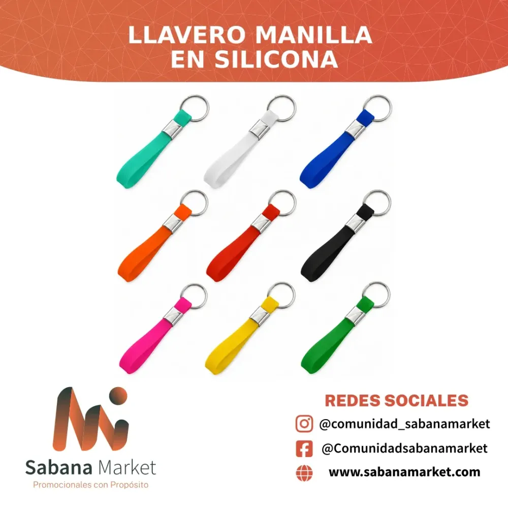 Llavero Manilla en Silicona